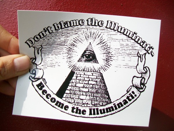 Don't Blame the Illuminati, Become the Illuminati! sticker