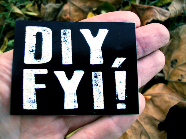 DIY, FYI sticker