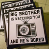 Big Brother is Watching You and He's Bored (sticker)