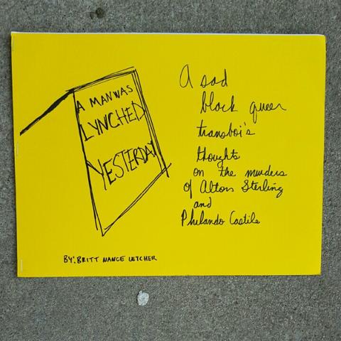 A Man was Lynched Yesterday: A Sad Black Queer Transboi's Thoughts on the Murders of Alton Sterling and Philando Castile
