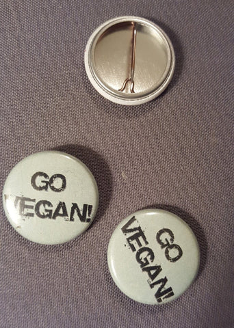 Go Vegan button