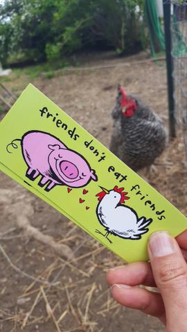 Friends Don't Eat Friends sticker - Pioneers Press