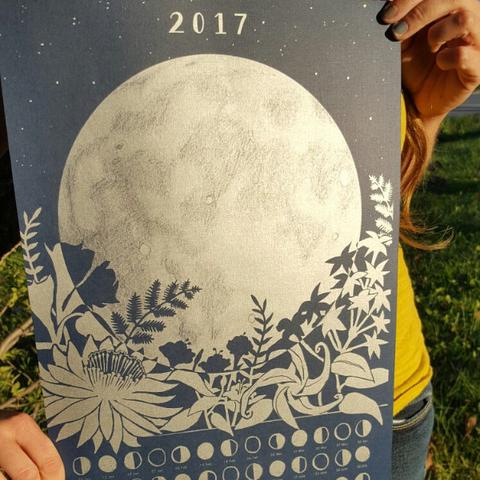 2017 Lunar Phase Calendar