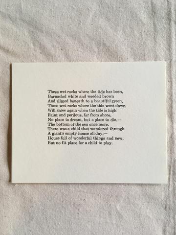 INDEX Issue 2: “Low-Tide” by Edna St. Vincent Millay, 1921