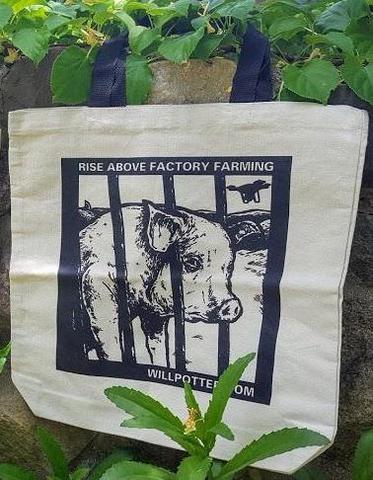 Rise Above Factory Farming Tote Bag